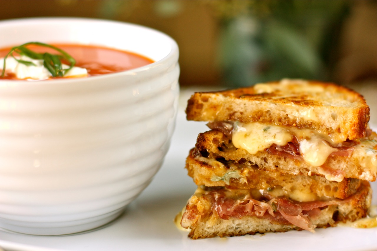 Grill cheese sandwich and soup Grill cheese sandwich and soup